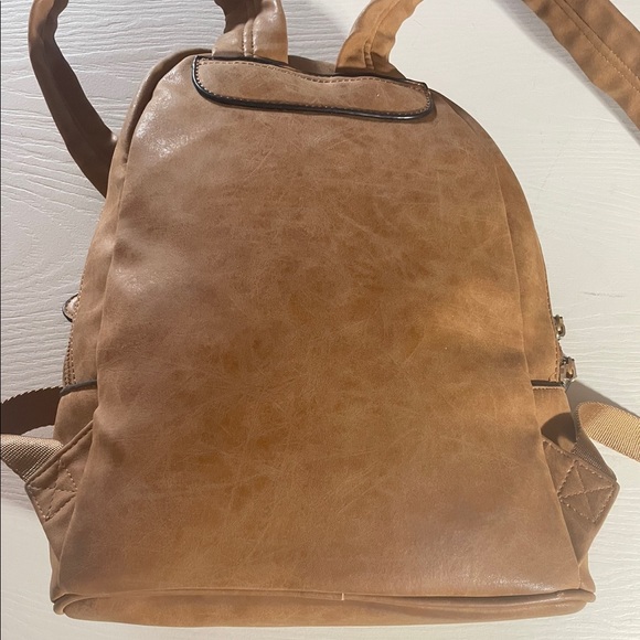MARC NEW YORK ANDREW MARC BROWN FAUX LEATHER BACKPACK - Picture 4 of 8